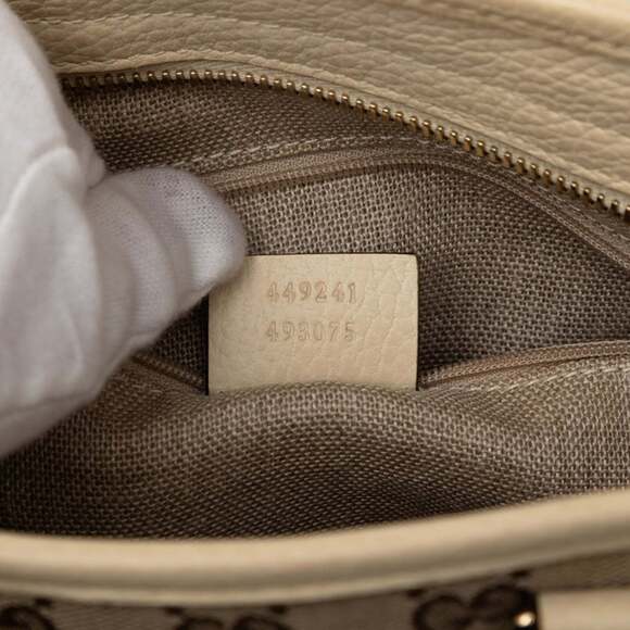 GUCCI Cream Leather Shoulder Bag - Picture 6 of 6